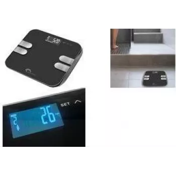 Little Balance Body Wave balança de análise corporal digital, preta (LB 8210)