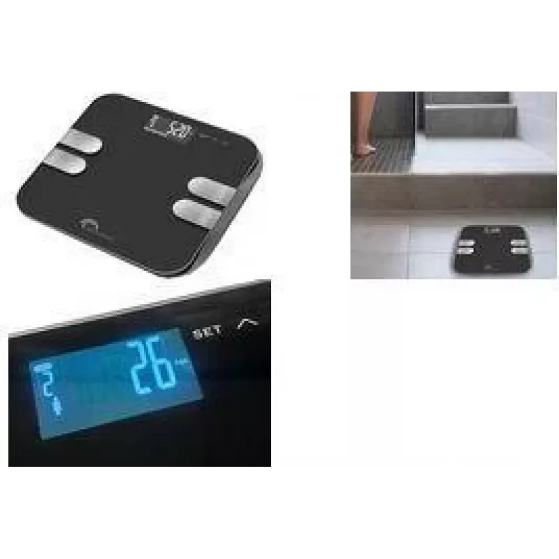 Little Balance Body Wave balança de análise corporal digital, preta (LB 8210)