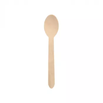 PAPSTAR colheres de madeira pure, 157 mm, madeira de bétula, natural claro, 500 unid., biodegradável 86941