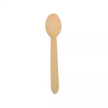 PAPSTAR colheres de madeira pure, 157 mm, madeira de bétula, natural claro, 500 unid., biodegradável 86941