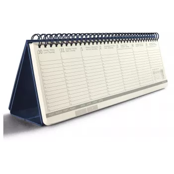 SIGEL Conceptum calendário de secretária 2026 horizontal azul C2682