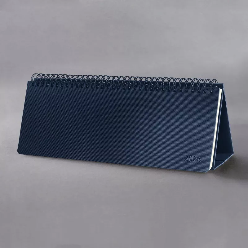 SIGEL Conceptum calendário de secretária 2026 horizontal azul C2682