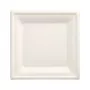 PAPSTAR prato de cana-de-açúcar Pure, quadrado, 200 x 200 mm, 50 unid., compostável, adequado para micro-ondas 89744