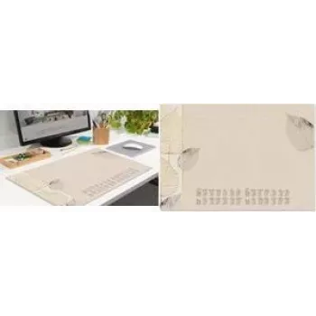 SIGEL tapete de secretária de papel Natural Leaves, DIN A2, 30 folhas, 80 g/m², colado, com planeador de 2 anos H6315