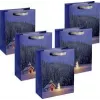 Sacos de presente grandes SIGEL GT115 Weihnachtskapelle, 26 x 33 cm, pack de 5