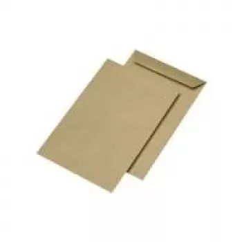 Saco de envio MAILmedia 301017 E4, sem janela, colagem a húmido, castanho, 130 g/m²
