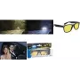 Óculos de condução noturna WEDO polarizados amarelo com tonalidade escura armação preta com estojo 271 47099