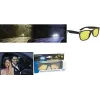 Óculos de condução noturna WEDO polarizados amarelo com tonalidade escura armação preta com estojo 271 47099