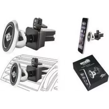 Suporte magnético para ventilação de automóvel WEDO Dock-it Premium Mini para smartphones, preto/prateado 60 15054