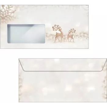 Envelope SIGEL DU228 DL castanho prateado 110 x 220 mm 90 g/m²