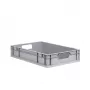 allit ProfiPlus EuroEco O612 caixa Euro cinzenta 600x400x120 mm, 24 L, PP, pegas abertas, empilhável 456809