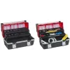 allit McPlus Alu C 22 mala de ferramentas, polipropileno, vermelho/preto, 2 bandejas cantilever 457021