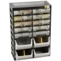 Allit VarioPlus Basic 34 organizador de peças pequenas, 20 gavetas, plástico, cinzento, 305 x 170 x 435 mm 458160
