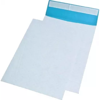 MAILmedia envelope de envio autoadesivo B4 reforçado com tecido, branco-azul, 250 x 353 mm 391080