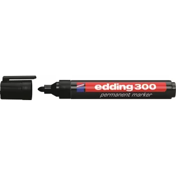 Edding 300-E4 conjunto de marcadores, 4 unid., preto/azul/verde/vermelho 4-300-4