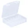 ALLIT EuroPlus Basic caixa de sortimento 18/7, polipropileno transparente de alto impacto, 7 compartimentos, preto 457180