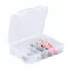 ALLIT EuroPlus Basic caixa de sortimento 18/7, polipropileno transparente de alto impacto, 7 compartimentos, preto 457180