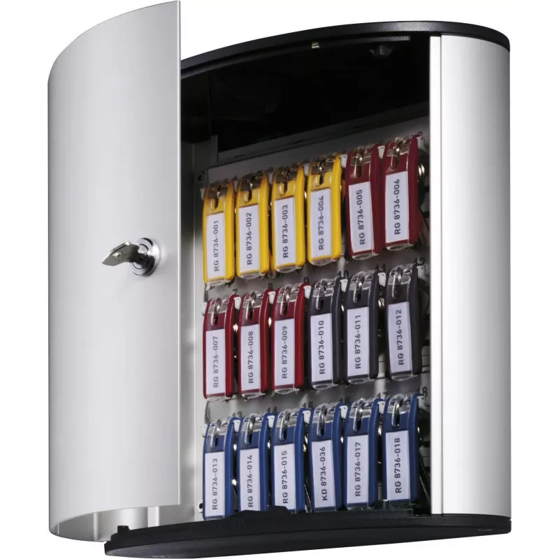 DURABLE KEY BOX 18 Porta-chaves com fechadura de cilindro, cinzento claro 195123