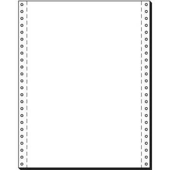 SIGEL Papel contínuo, 305 x 240 mm, 70 g/m², 2000 folhas, picotado por folha, branco 12241
