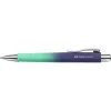 Faber-Castell Poly Ball Urban Esferográfica com mecanismo de pressão, Buzzing Blue, tinta azul, largura de traço 0,6 mm (XB), 1 unid. 241132