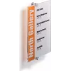 DURABLE CRYSTAL SIGN A4 Conjunto de placas de porta verticais, acrílico transparente, montagem com parafusos 482519