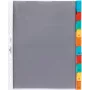 DURABLE Separadores A4 para capas transparentes, 10 partes, separadores coloridos sortidos, polipropileno 663219