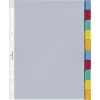 DURABLE Separadores A4 para capas transparentes, 10 partes, separadores coloridos sortidos, polipropileno 663219