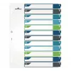 DURABLE 679627 Separadores A4+ polipropileno lisos, multicolor, vertical, 0,27 mm, perfuração universal de 11 furos