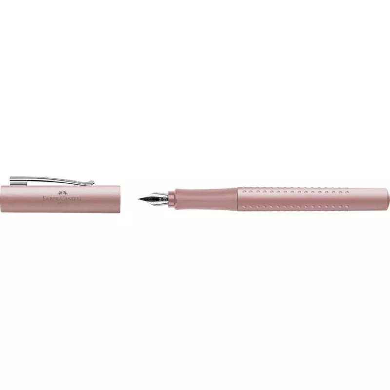 Faber-Castell GRIP 2011 Caneta de tinta permanente, rosa, aparo médio 140808