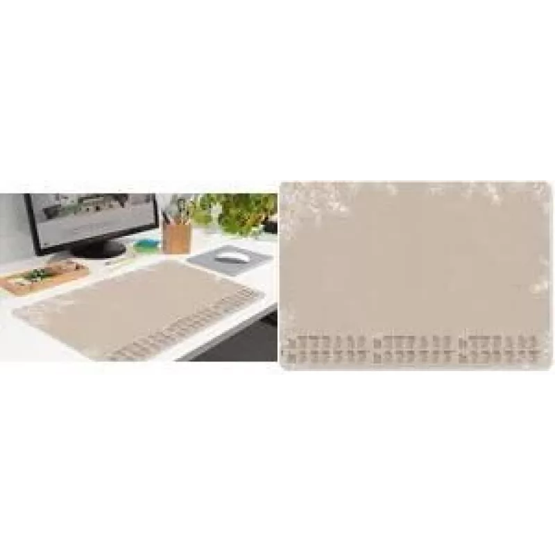 SIGEL H6316 Tapete de secretária em papel de eucalipto natural, 595 x 410 mm (DIN A2), 30 folhas, 80 g/m², colado