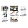 Placa de nome de mesa DURABLE PRESENTER DE LUXE A4 horizontal 105x297 mm transparente 820319