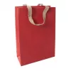 Saco de presente grande SIGEL Red Coco, papel de fibra de juta, vermelho, 1 unid. (ET010)