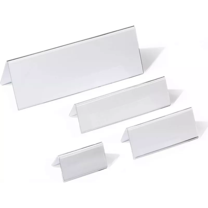 Placa de nome de mesa DURABLE com suporte de encaixe acrílico 61/122x150 mm, 10 unid. 803319
