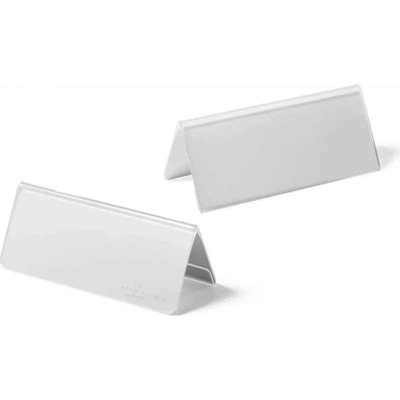 Placa de nome de mesa DURABLE com suporte de encaixe acrílico 61/122x150 mm, 10 unid. 803319