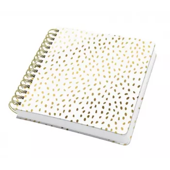 Caderno de espiral SIGEL Jolie Inspire Square Golden Rain A5 quadrado liso 120 g/m² JQ100