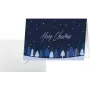 Cartão de Natal SIGEL DS635 Snowflake Serenity A6 horizontal (A5) para jato de tinta/laser/fotocopiadora, cartão branco 250 g/m², 1 unid.
