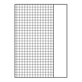 Papel de recarga para fichário Oxford A4 quadriculado 50 folhas 4 furos com margem branco 400131580
