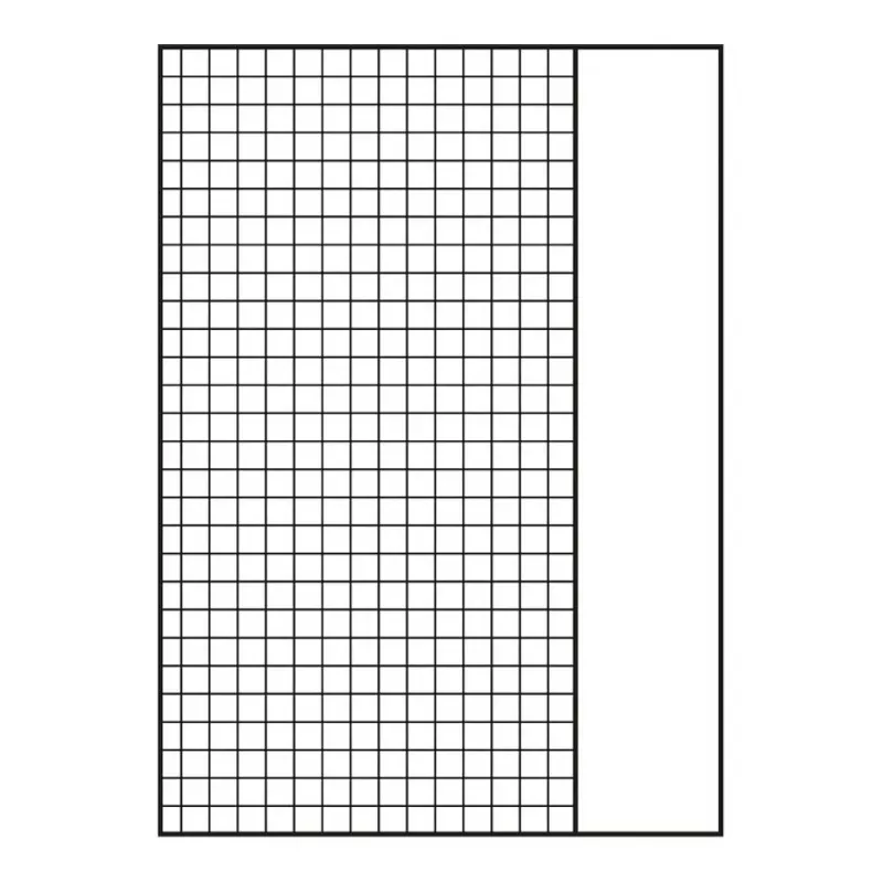 Papel de recarga para fichário Oxford A4 quadriculado 50 folhas 4 furos com margem branco 400131580
