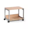 Carrinho de serviço multifunções DURABLE SYSTEM 48, 3 prateleiras, cinzento-claro, 600 x 480 x 900 mm, carga total 120 kg 3710124