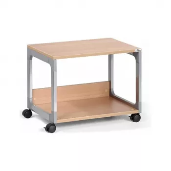 Carrinho de serviço multifunções DURABLE SYSTEM 48, 3 prateleiras, cinzento-claro, 600 x 480 x 900 mm, carga total 120 kg 3710124