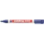 Edding 400 Conjunto de marcadores permanentes 4-400-4-1999, preto/vermelho/azul/verde, resistentes à água
