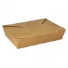 Recipiente de alimentos descartável Papstar 87612, cartão com revestimento PLA, castanho, 750 ml, redondo, pack de 25