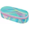 Estojo de poliéster HERLITZ Minty Love, compartimento principal grande com aba interior, verde-menta/multicolor 400205922