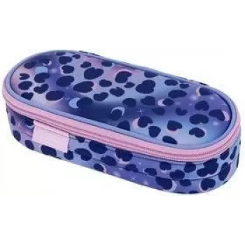Estojo HERLITZ Wild Cat, poliéster, compartimento principal grande com aba interior, fecho de correr, multicolor 400205923