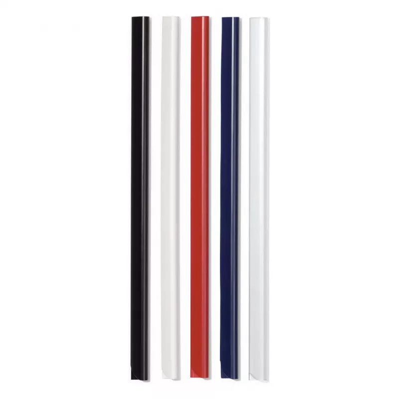 DURABLE Calhas de fixação A4 3 mm, pacote de 50, azul-escuro 293007