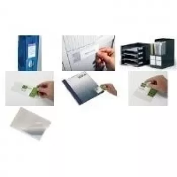 Bolsa autocolante DURABLE POCKETFIX 90x57mm, transparente, pack de 100 829319