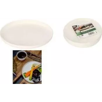 Pratos de cana-de-açúcar PAPSTAR pure Ano, redondos, Ø 16 cm, branco, 6 unid. (89995)
