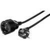 Cabo de extensão e+p SV 32 3m preto Schuko 1 tomada 16A