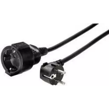 Cabo de extensão e+p SV 32 3m preto Schuko 1 tomada 16A