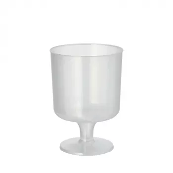 Copo de vinho tinto reutilizável PAPSTAR PP, 0,2 L, translúcido, pack de 10, polipropileno, diâmetro: 72 mm, altura: 100 mm - 1 unid. (89728)